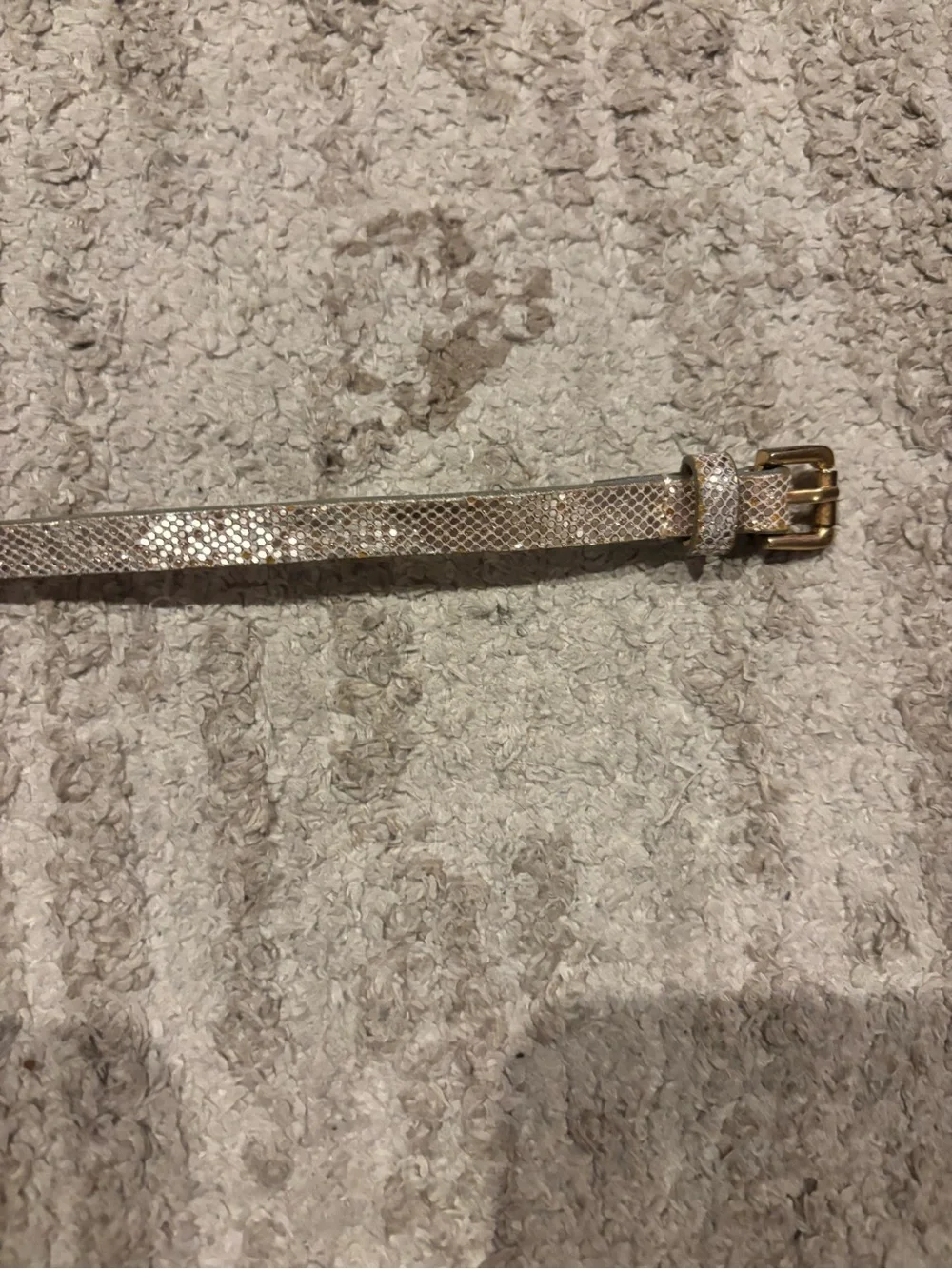 J. Crew Metallic Slim Belt in Silver - Picture 2 of 7